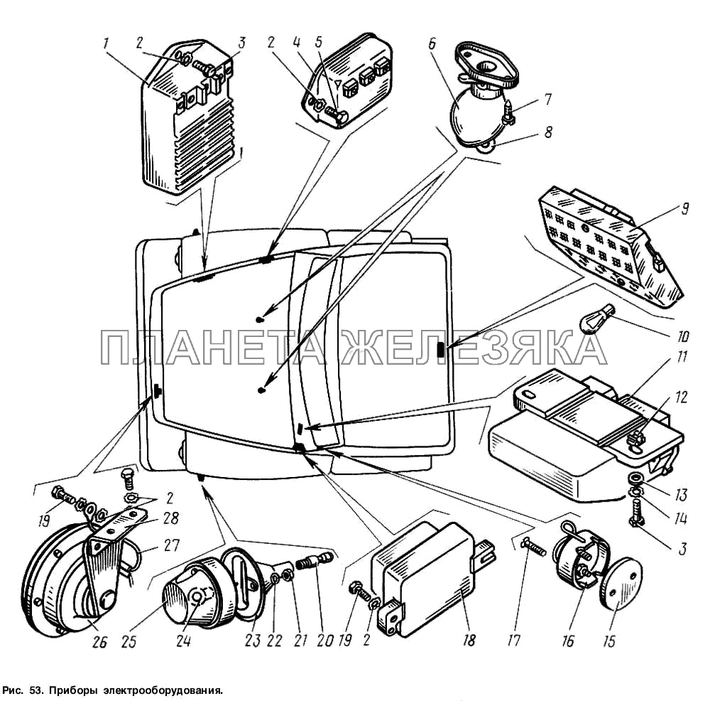 Приборы электрооборудования ГАЗ-3307