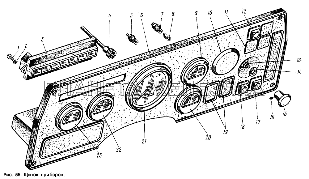 Щиток приборов ГАЗ-3307