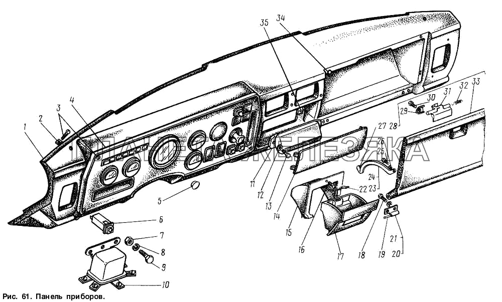 Панель приборов ГАЗ-3307