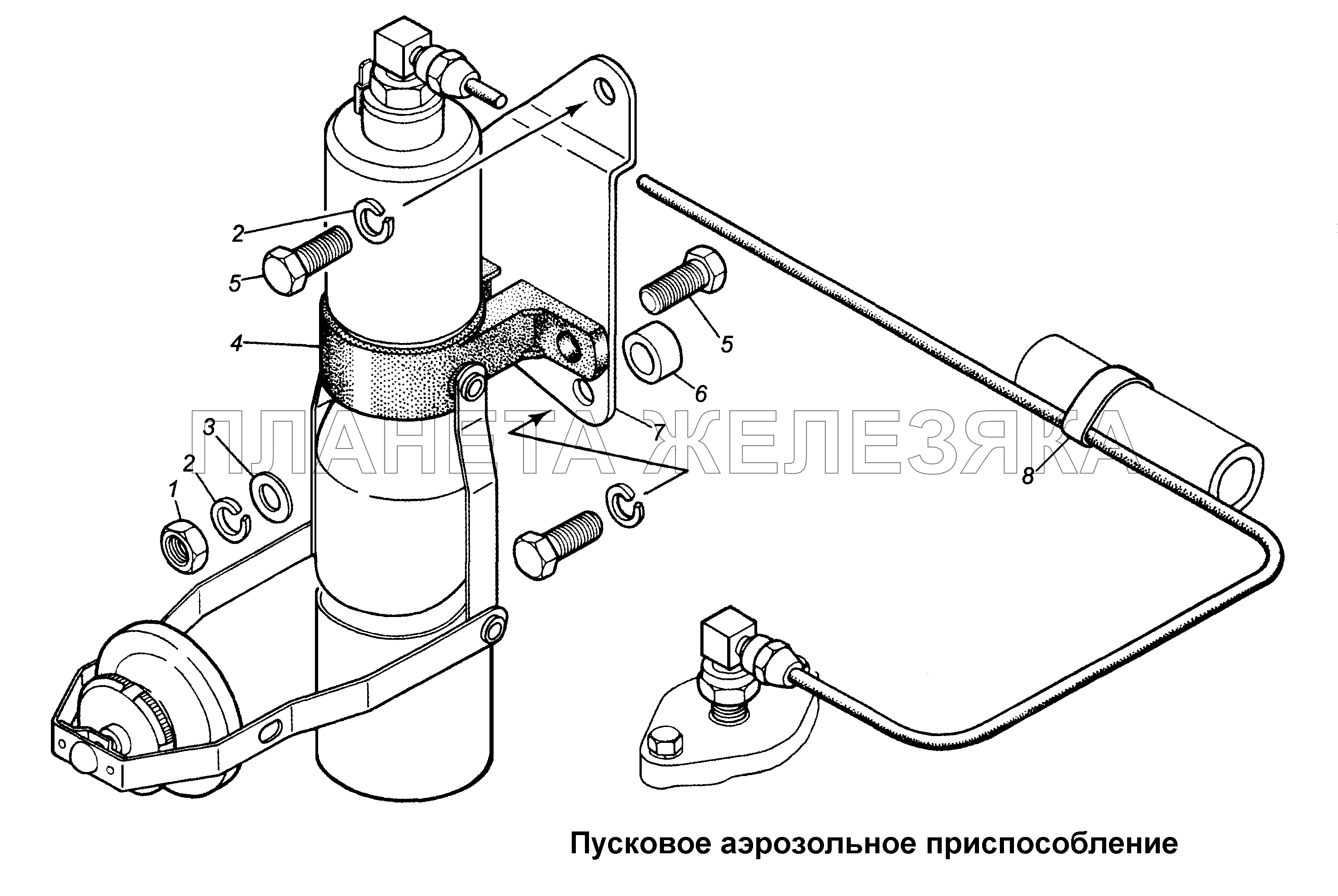 Пусковое аэрозольное приспособление ГАЗ-3308 Пусковое аэрозольное приспособление ГАЗ-3308