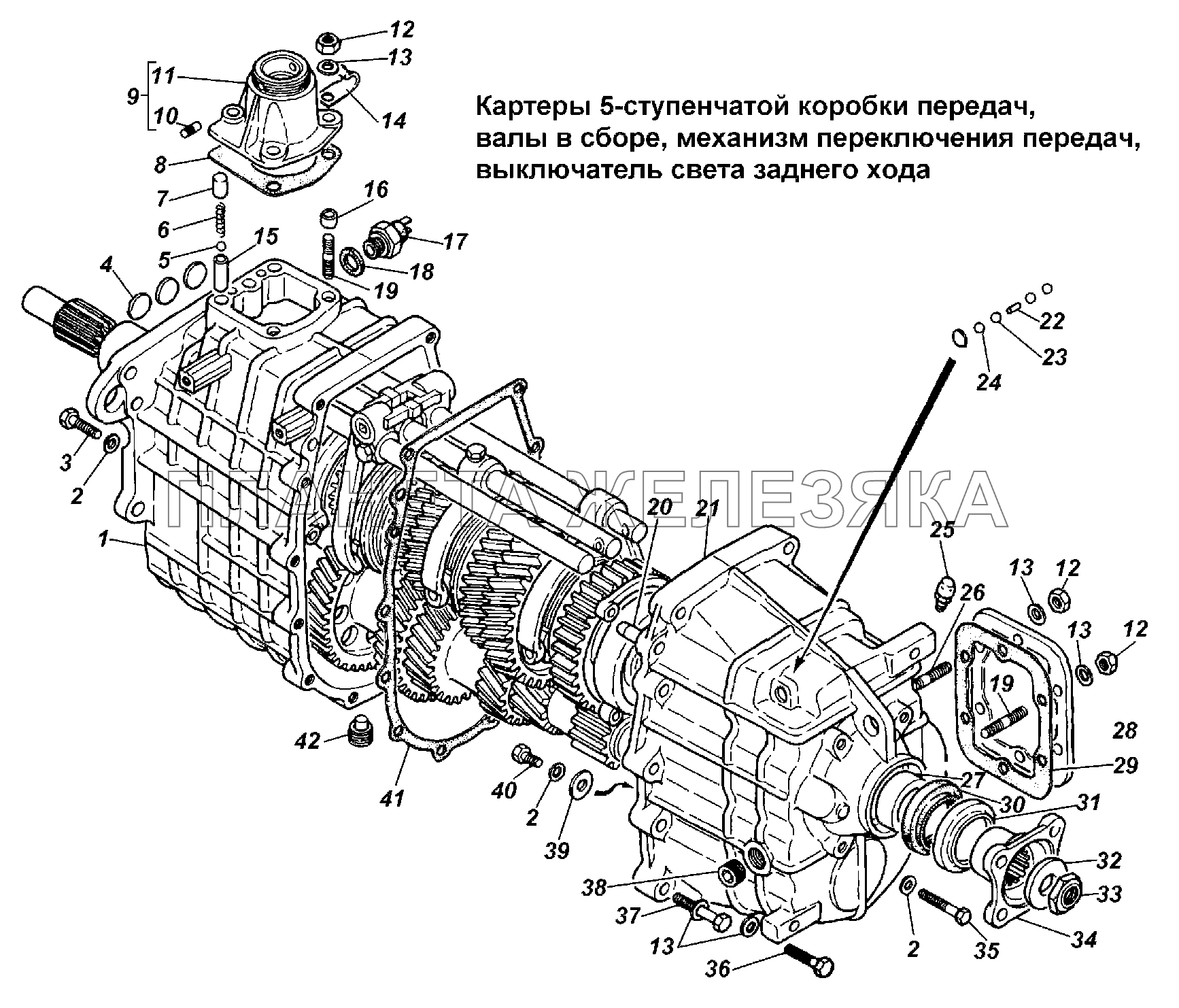 Схема переключения кпп газель 5 ступенчатая