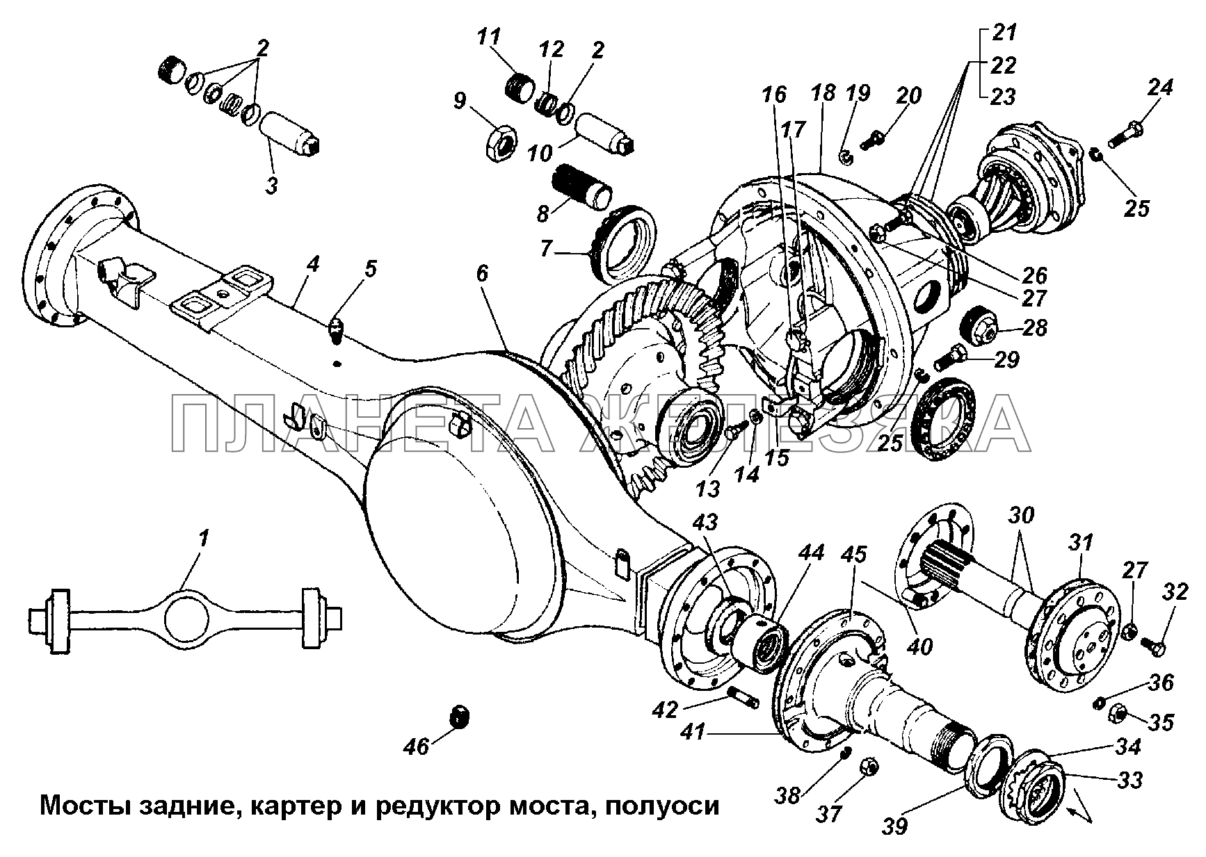 Мосты задние ГАЗ-3308