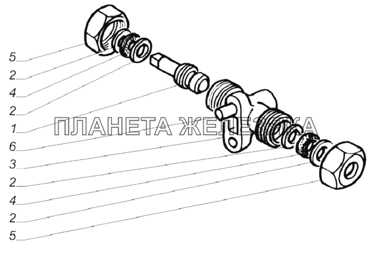 66-01-4224202. Кран воздушный ГАЗ-33081