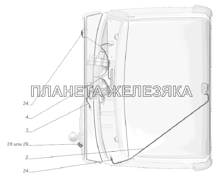 33081-3724002-43. Установка проводов ГАЗ-33081