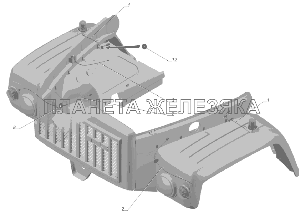 33081-3724003-10. Установка проводов ГАЗ-33081