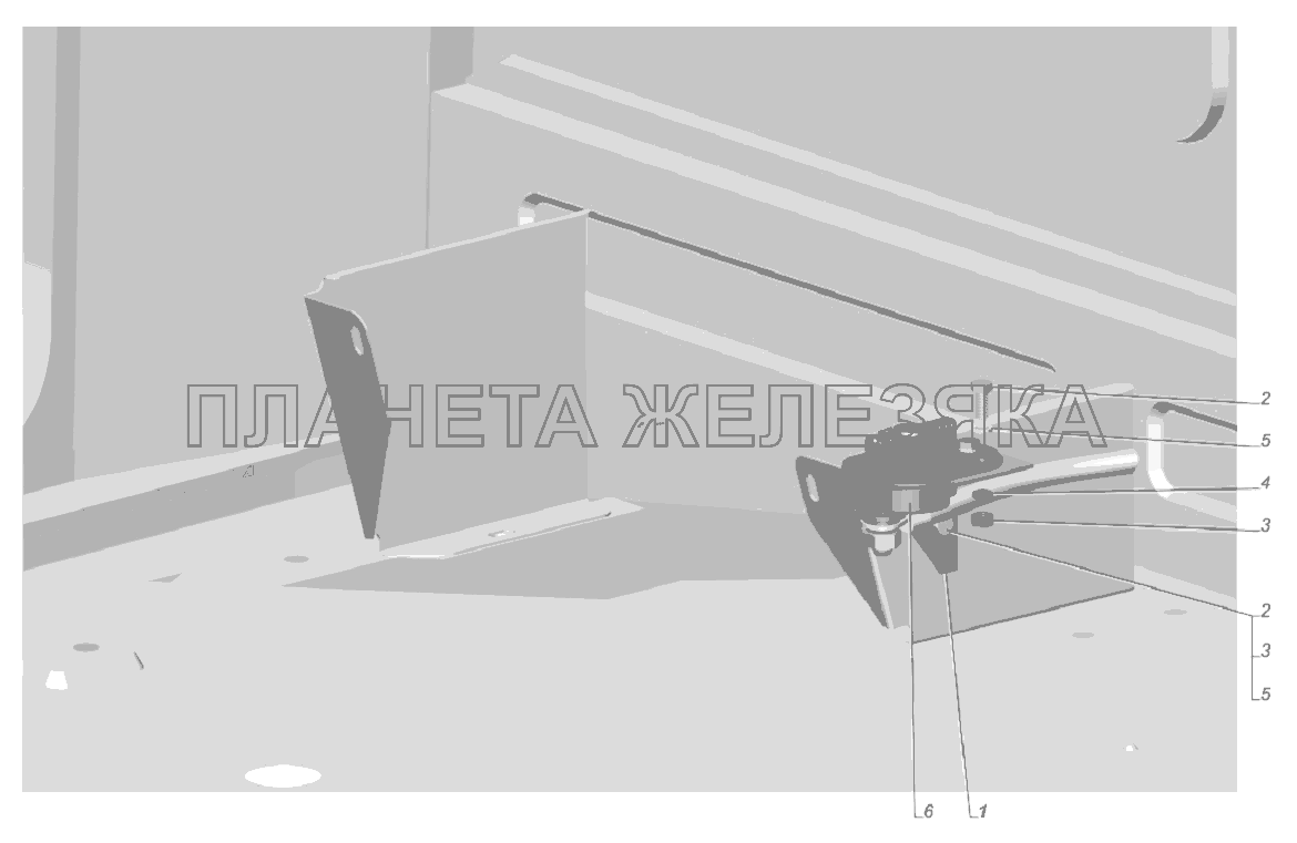 3307-3737002. Установка выключателя батареи ГАЗ-33081