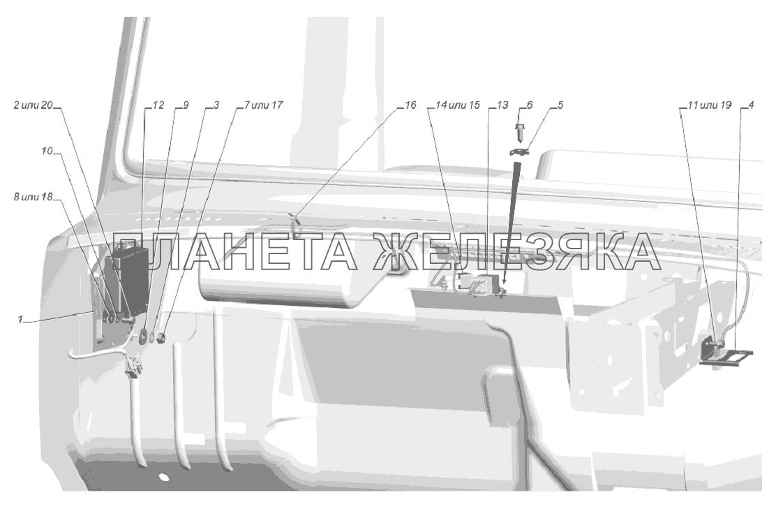 33081-3862002. Установка блока управления и предохранителей АБС ГАЗ-33081