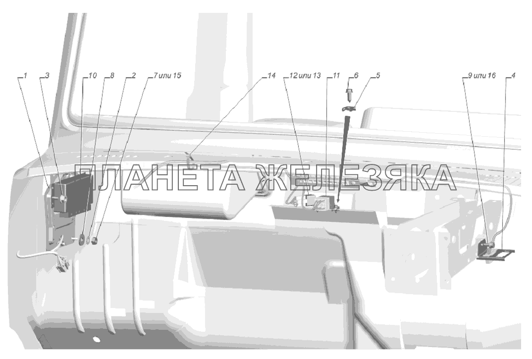 33086-3862002. Установка блока управления и предохранителей АБС ГАЗ-33081