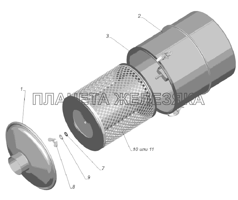 3309-1109010-10. Фильтр воздушный ГАЗ-33081