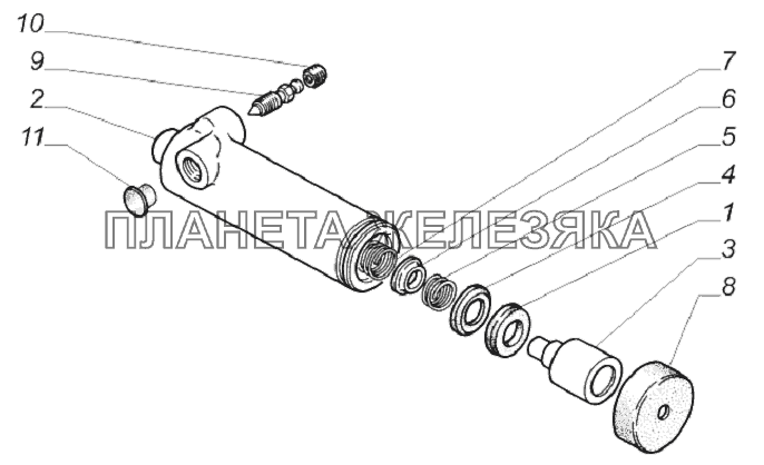 4301-1602510. Цилиндр привода сцепления ГАЗ-33081