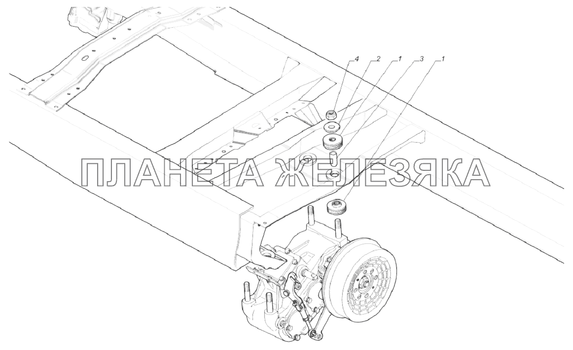 33097-1800008. Установка раздаточной коробки ГАЗ-33081