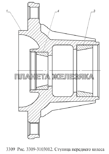 Газ 53 ступица чертеж