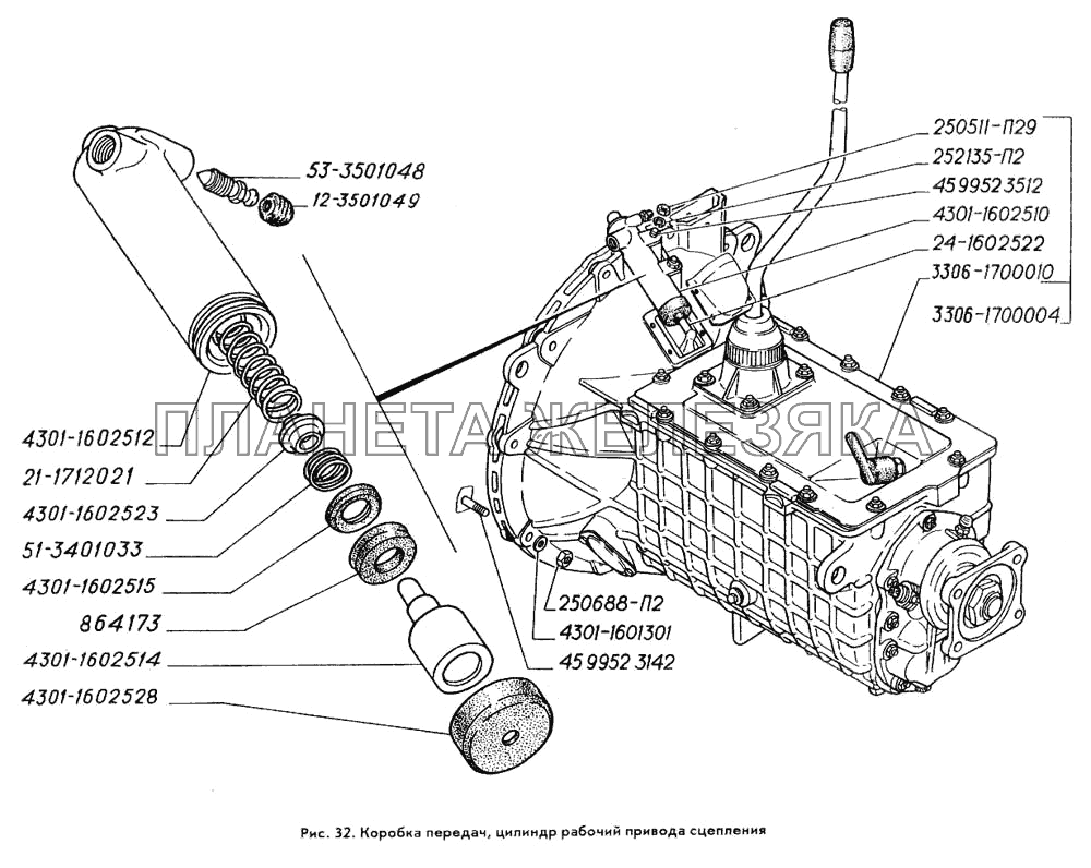 Цилиндр сцепления валдай. Цилиндр сцепления рабочий ГАЗ-4301,3309 4301-1602510. Цилиндр сцепления ГАЗ 3309 дизель. Цилиндр сцепления рабочий ГАЗ 3309 "ГАЗ" 4301-1602510 схема. ГАЗ 3309 крышка коробки передач.