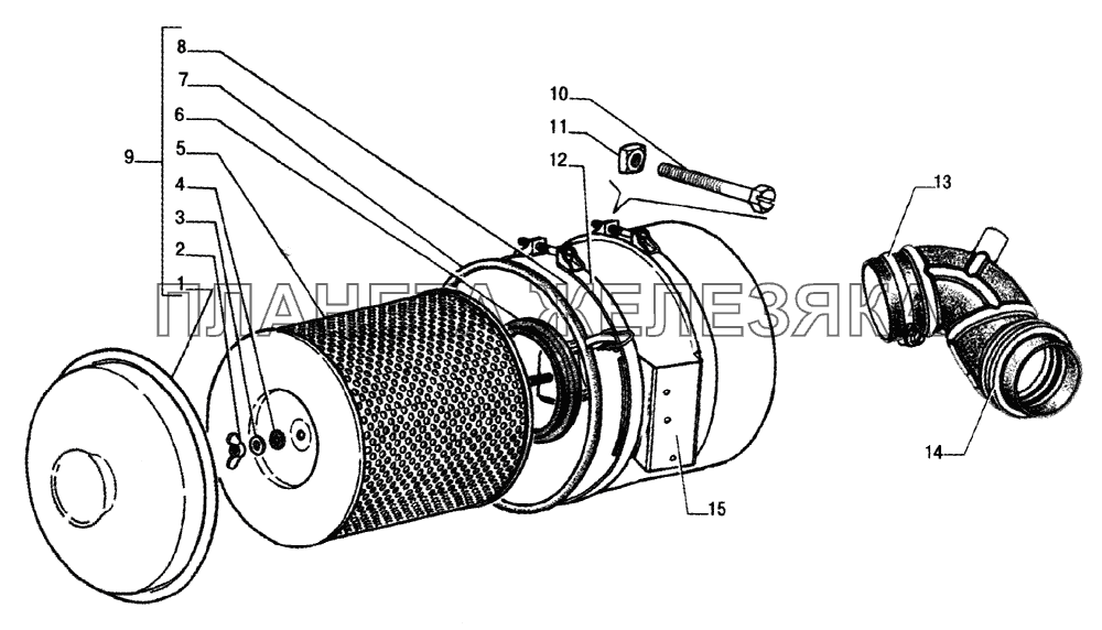 Фильтр воздушный ГАЗ-33104 Валдай