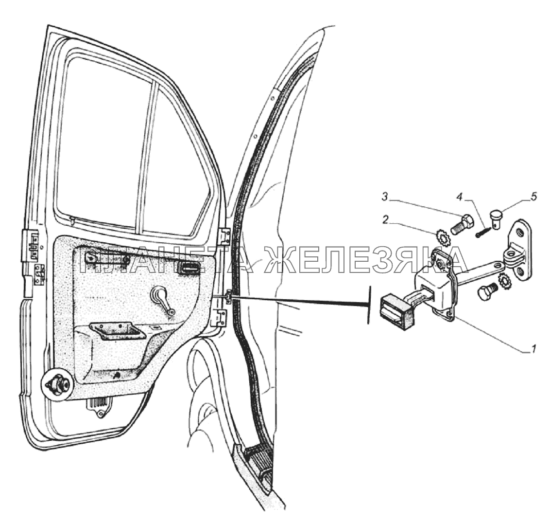 Установка навески дверей ГАЗ-33104 