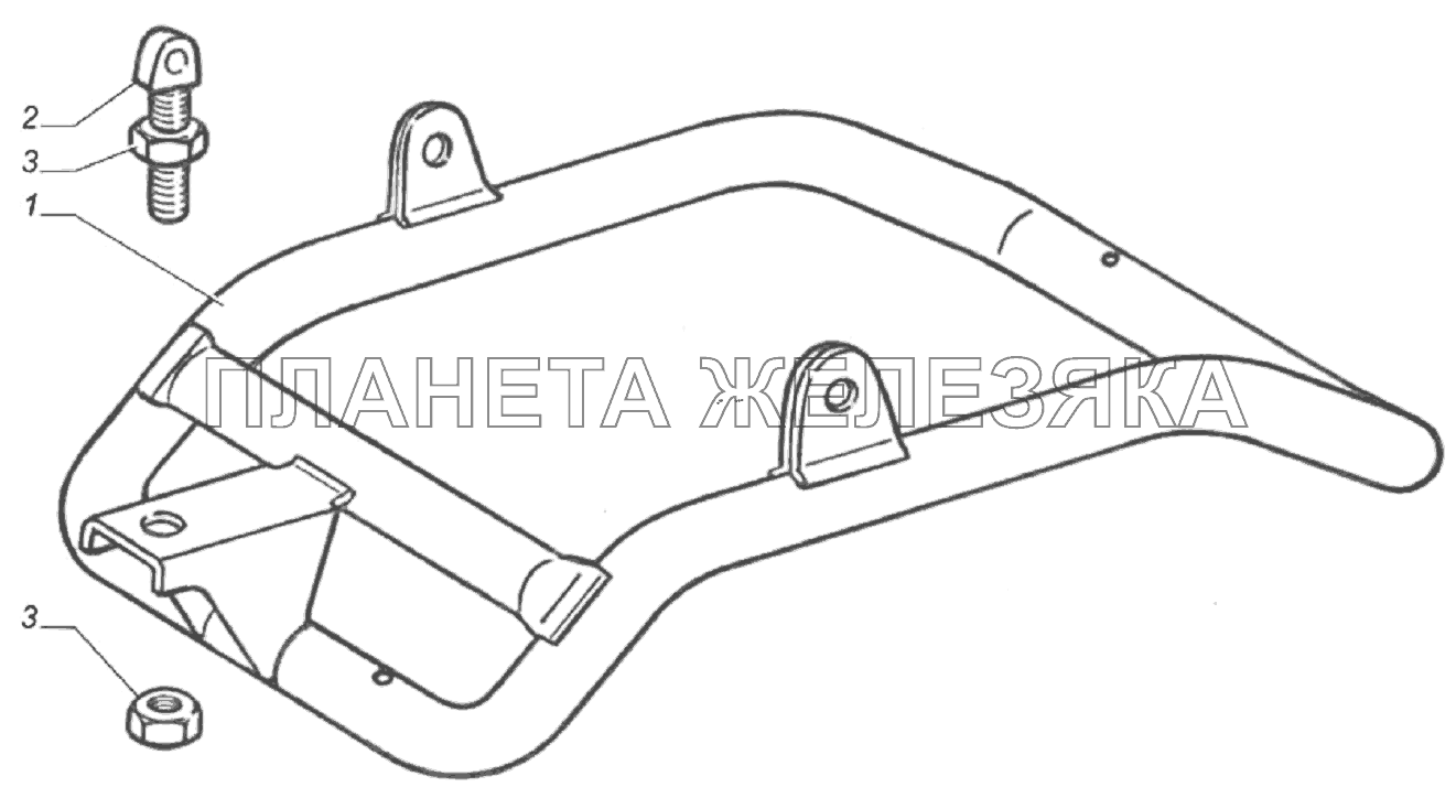 Механизм регулировки сидения водителя ГАЗ-33104 