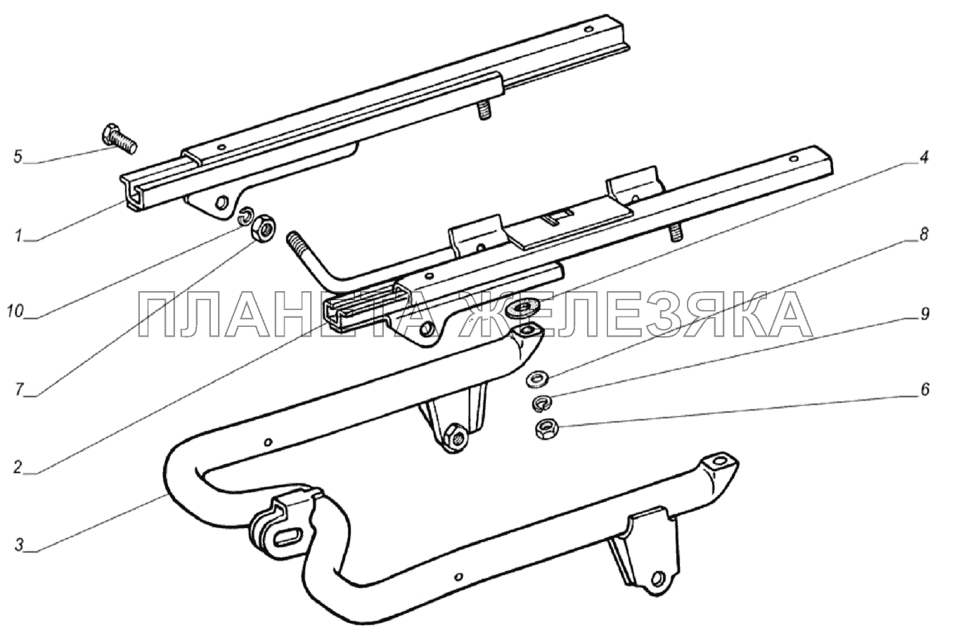 Рама верхняя 3302-6804014 ГАЗ-33106 Евро 3