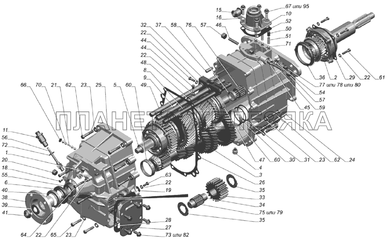 Коробка передач 33106-1700010 ГАЗ-33106 Евро 3