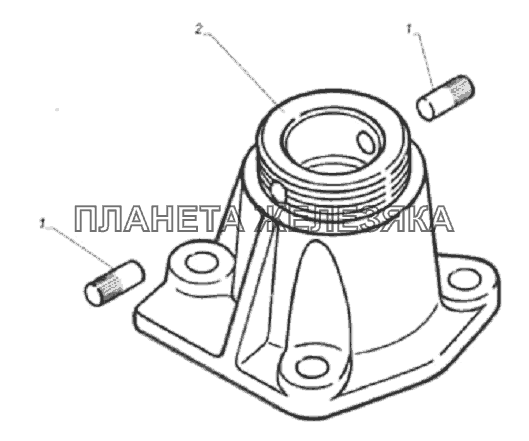 Картер рычага переключения передач ГАЗ-33104 