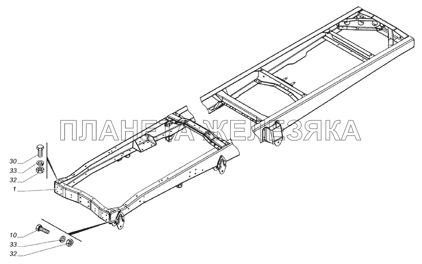 Рама ГАЗ-33104 