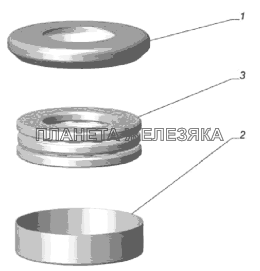 Подшипник упорный с защитным колпаком 33104-3001032 ГАЗ-33106 Евро 3