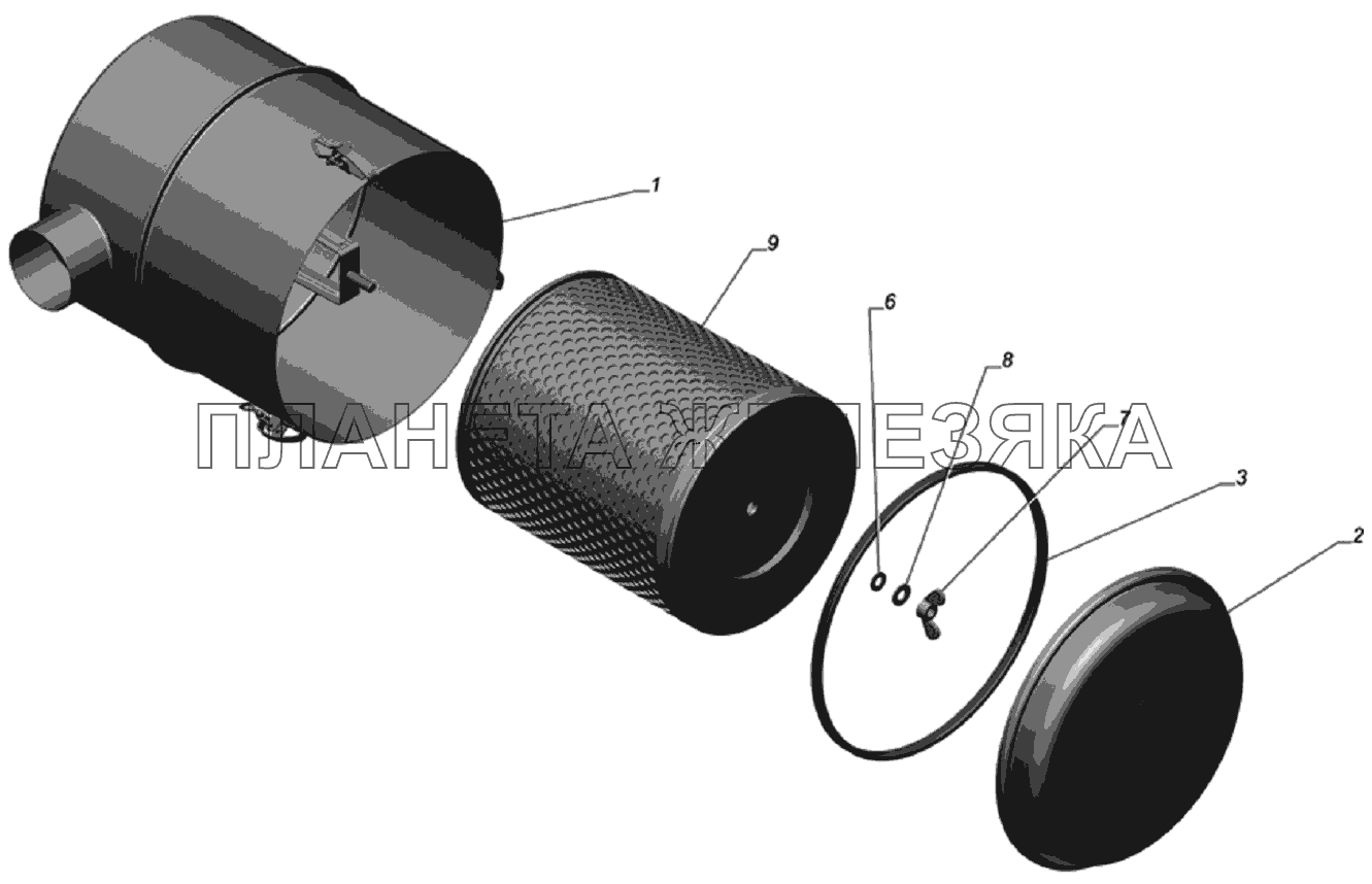 Фильтр воздушный 33106-1109010 ГАЗ-33106 Евро 3