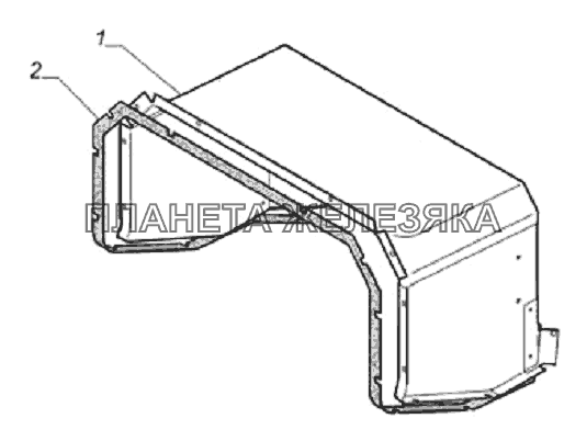 Кожух пола ГАЗ-33104 