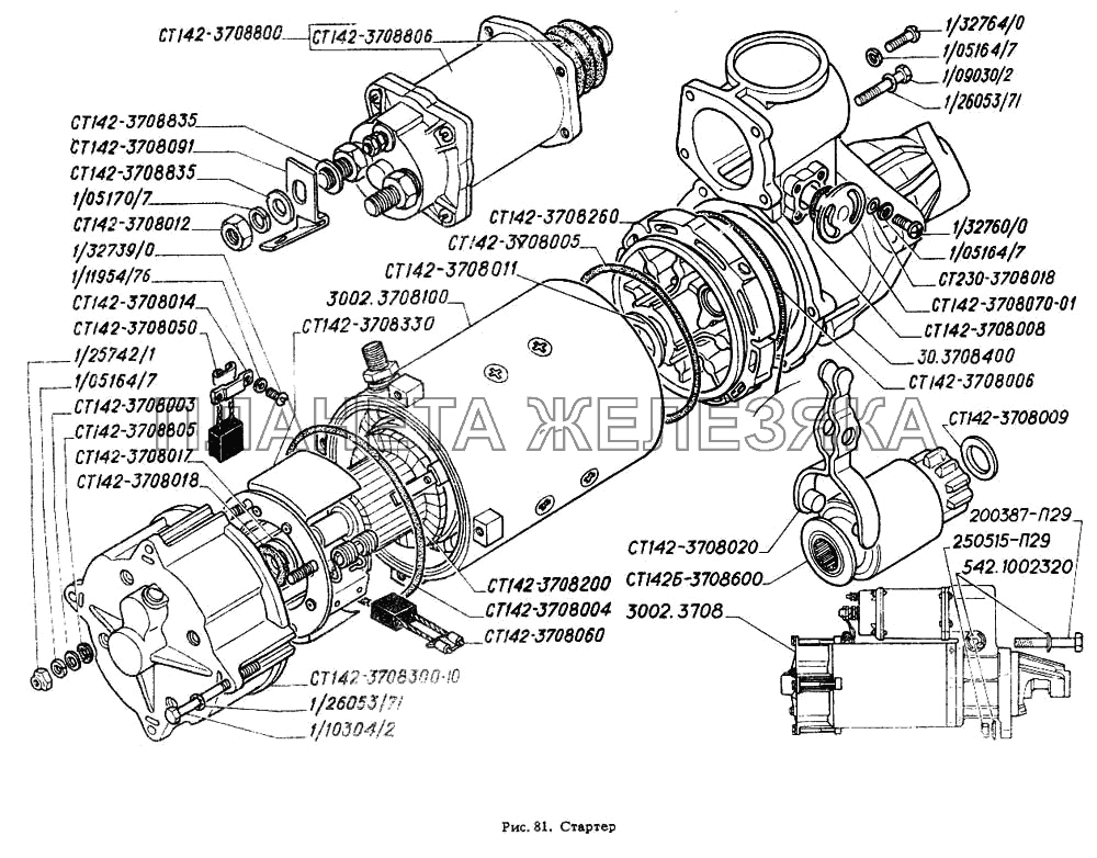 Стартер ГАЗ-4301