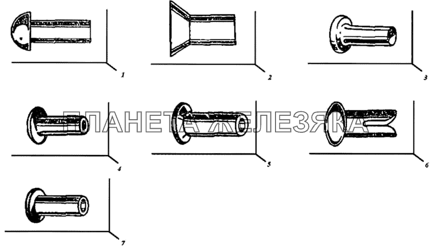 Заклепки ГАЗ-51 (63, 63А)