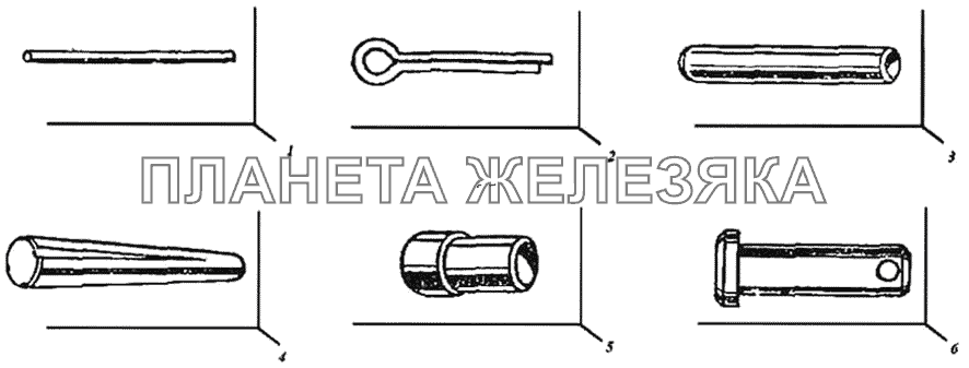 Шплинты, штифты ГАЗ-51 (63, 63А)