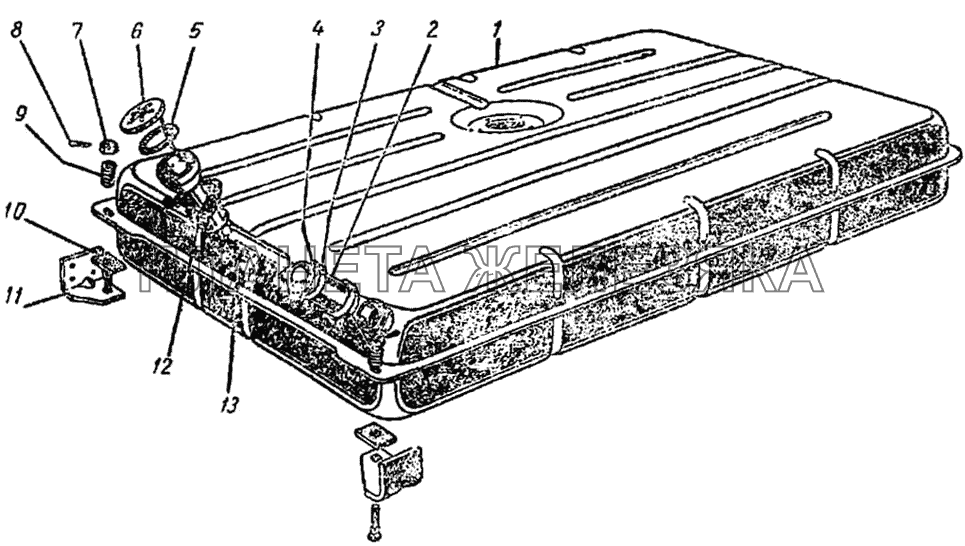 Бензиновый бак ГАЗ-51 (63, 63А)