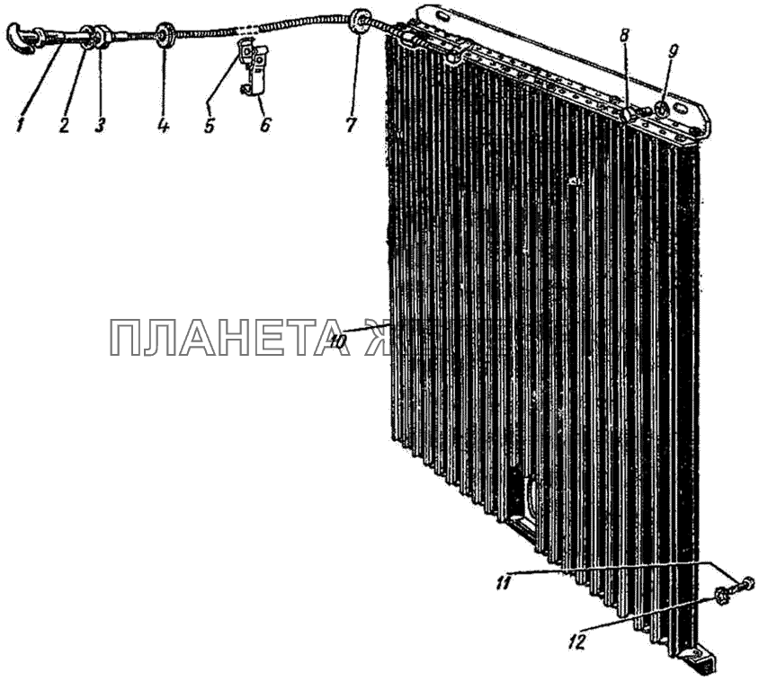 Жалюзи радиатора ГАЗ-51 (63, 63А)