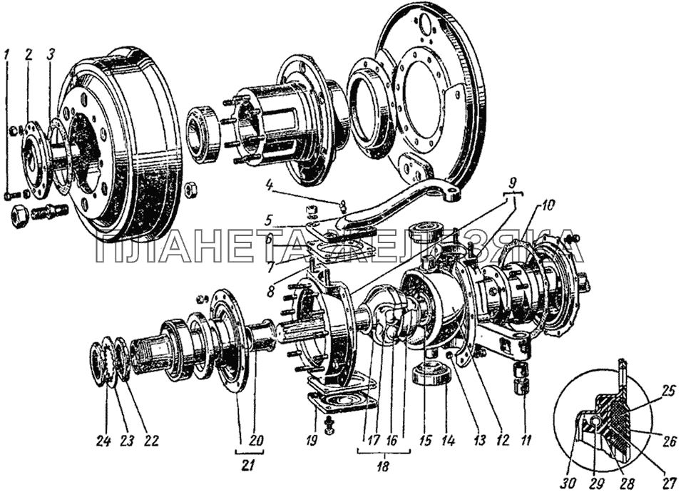 Поворотные кулачки ГАЗ-51 (63, 63А)
