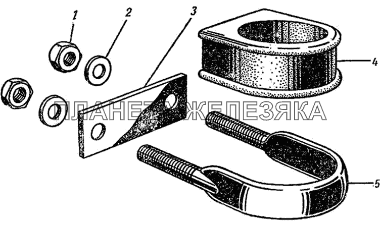 Стремянка крепления колонки рулевого управления ГАЗ-51 (63, 63А)