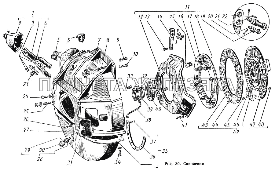 Сцепление ГАЗ-52-01
