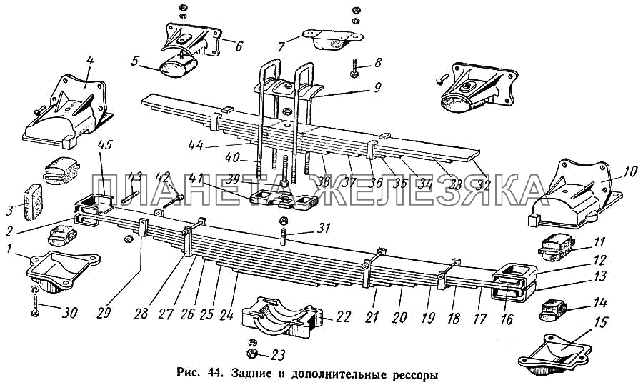 Задние и дополнительные рессоры ГАЗ-52-01