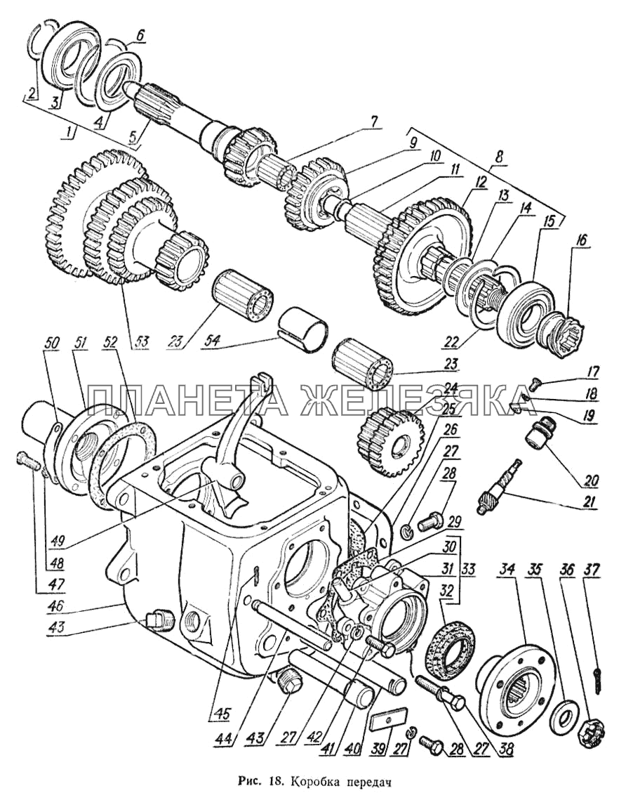 Коробка передач ГАЗ-52-02