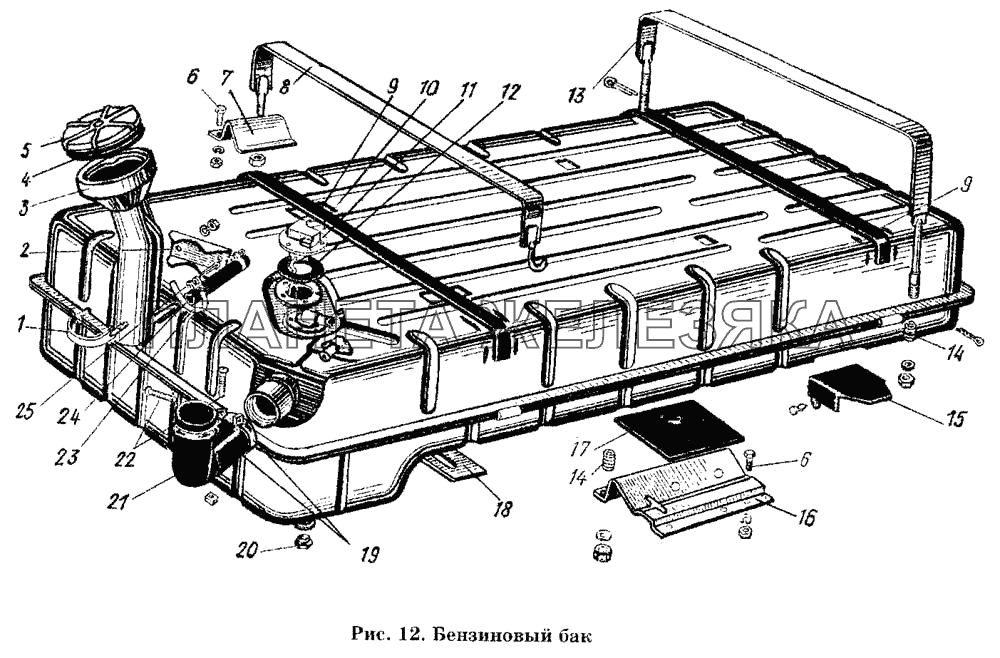 Бензиновый бак ГАЗ-53 А