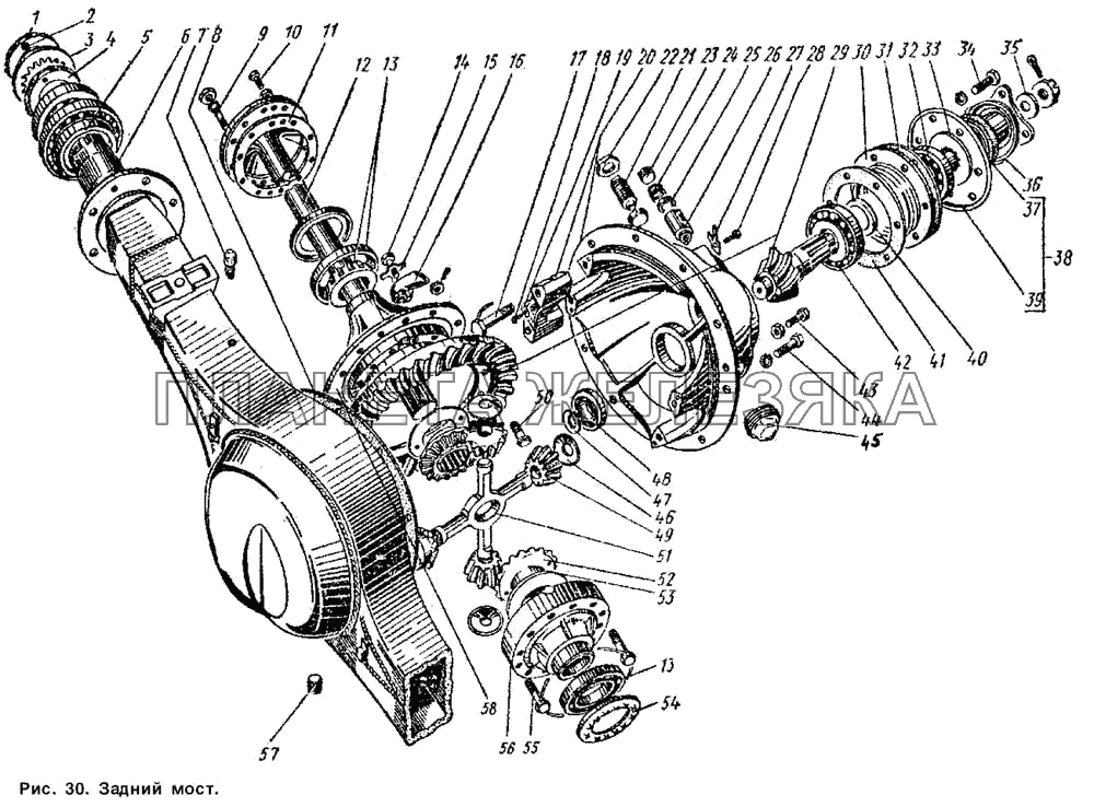 Мост задний ГАЗ-53 А