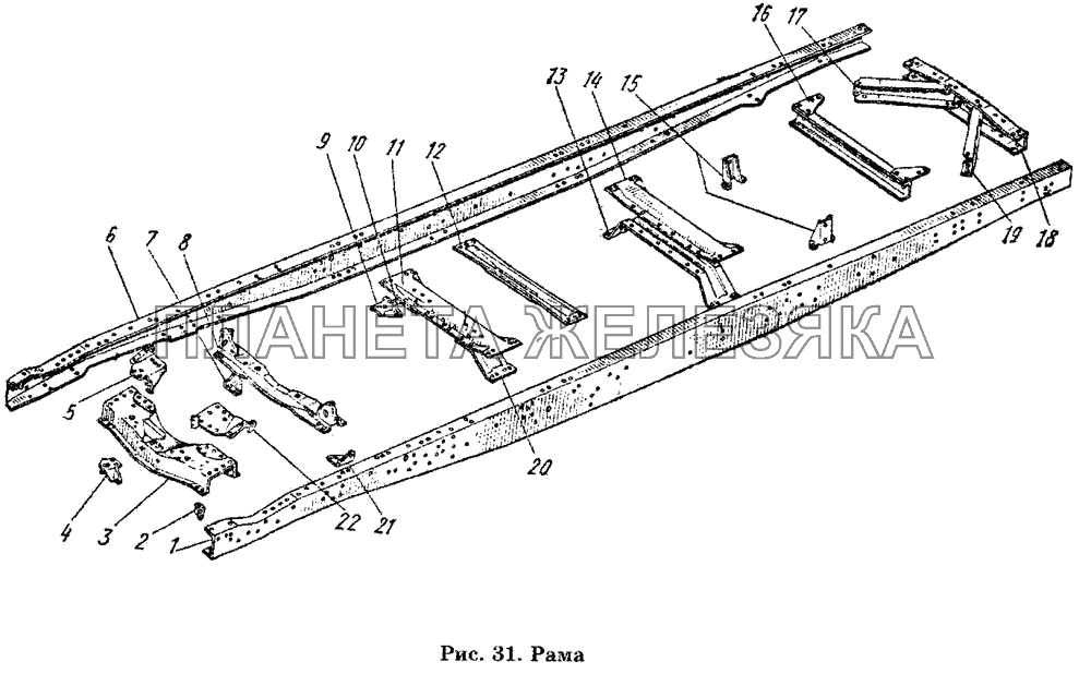 Рама ГАЗ-53 А