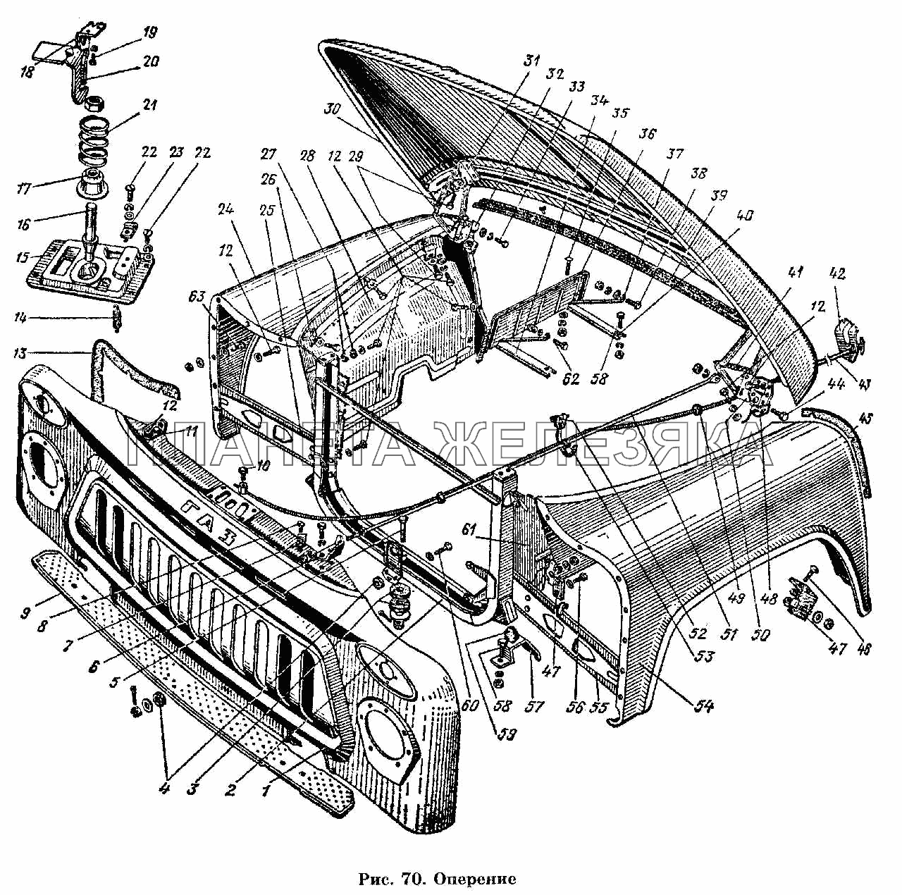 Оперение ГАЗ-53 А