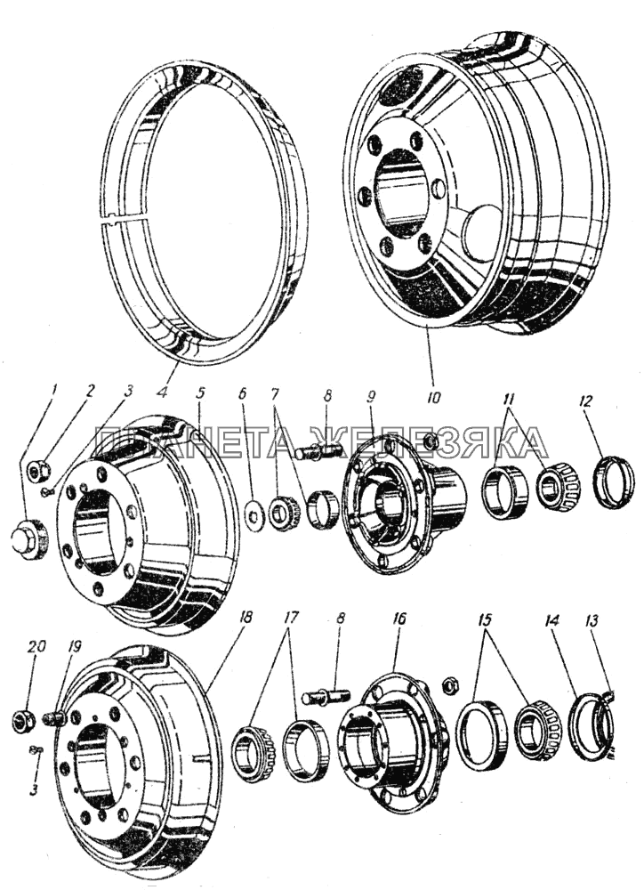 Колеса и ступицы ГАЗ-5312