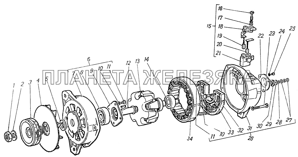 Генератор ГАЗ-5312