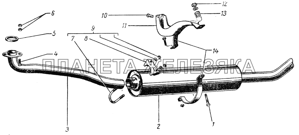 Глушитель ГАЗ-51 (63, 93)