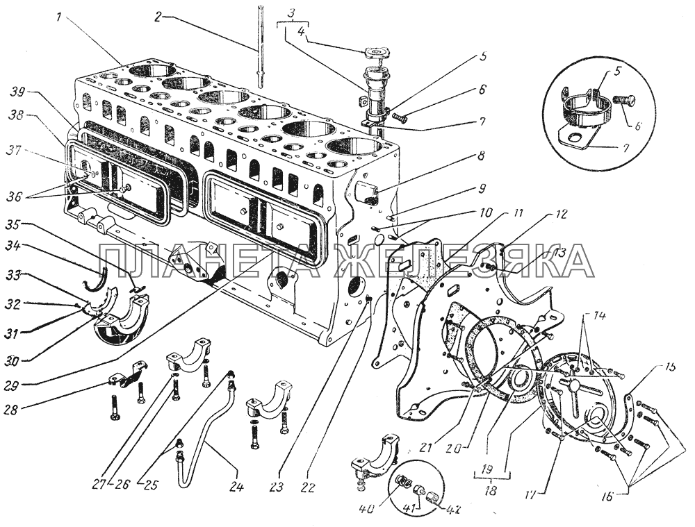 Блок цилиндров ГАЗ-51 (63, 93)