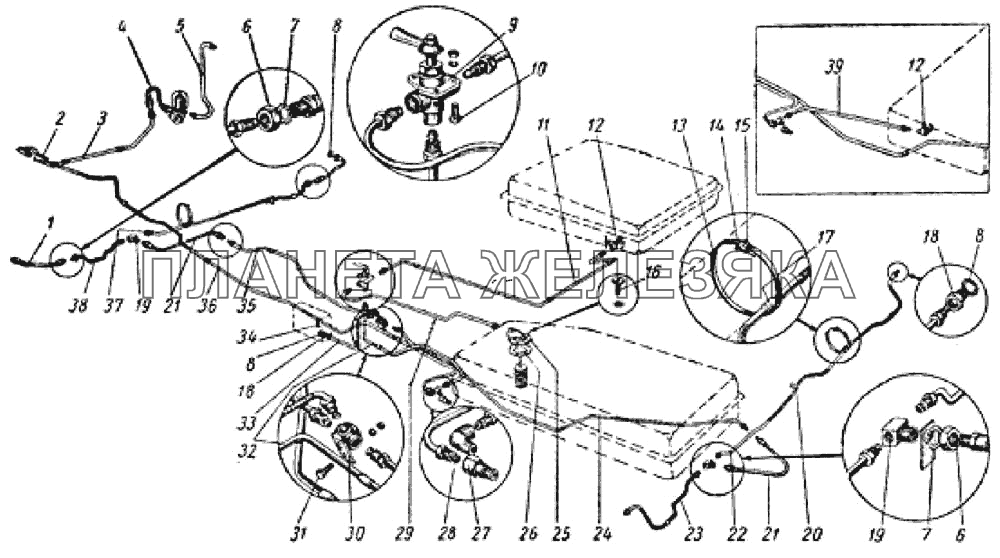 Бензинопровод ГАЗ-69