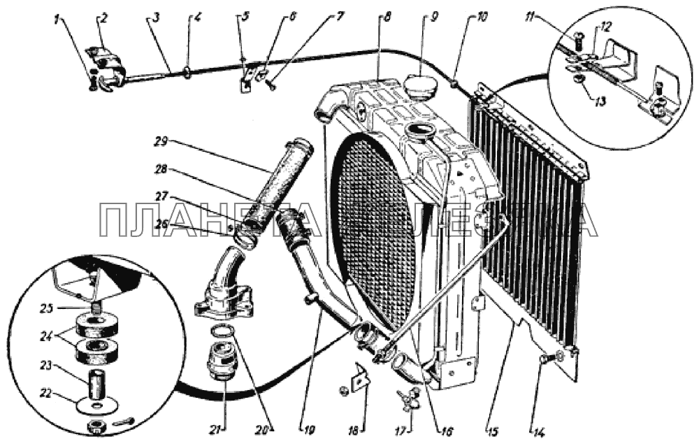 Радиатор ГАЗ-69