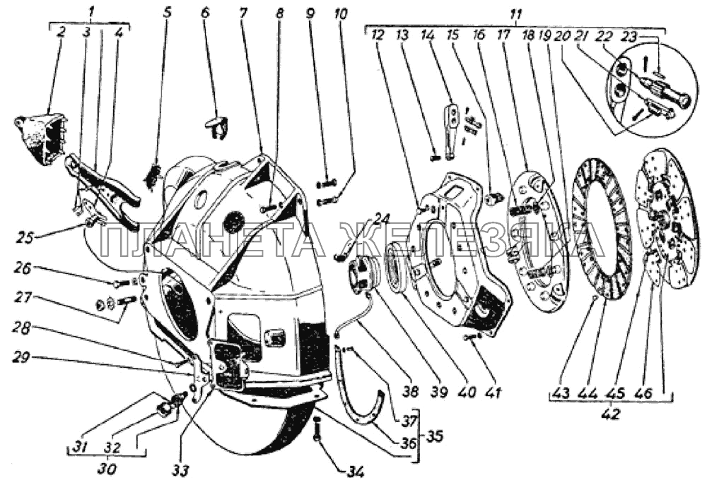 Сцепление ГАЗ-69