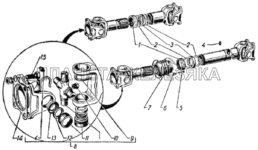 Карданные валы ГАЗ-69