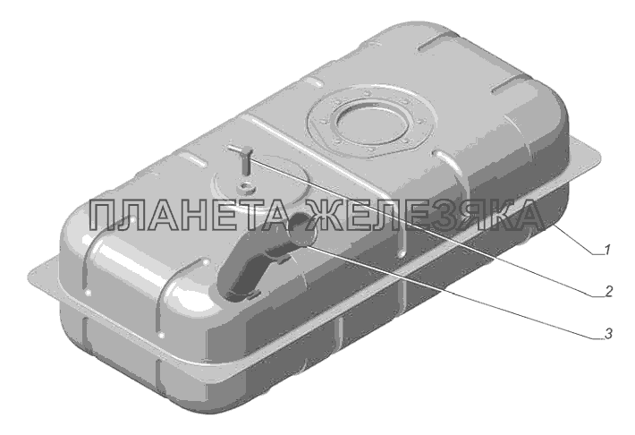 2705-1101006-80. Бак топливный ГАЗ-2705 (Cummins E-4)